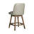 Bolivar Transitional Swivel Rubberwood Counter Or Bar Height Barstool With Faux Leather Seat-1509088705-1509088706
