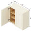 30" W x 30" H Soft White Shaker Ready-to-Assemble Wall Cabinet with Solid Wood Doors