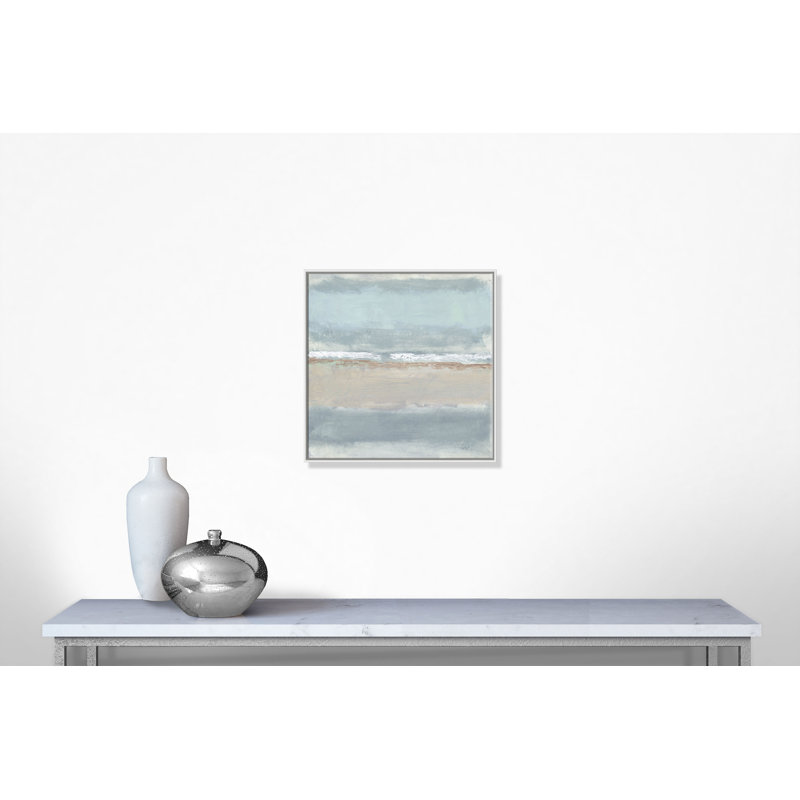 Dandelion 1 - Cadre flottant, reproduction d'art sur toile, Blanc, H 30 po x l 30 po x P 2 po