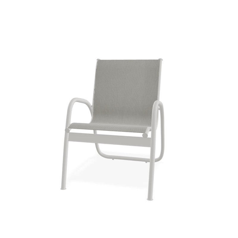 Fauteuil de patio Gardenella, Neige texturée, Huître Augustine