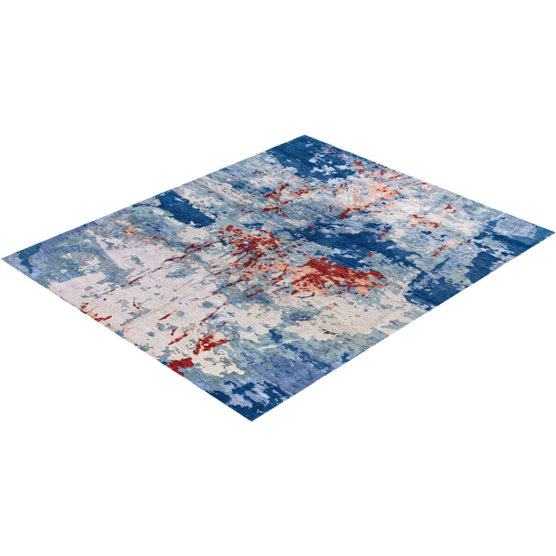 Overdyed One-of-a-Kind Rectangle 8'4" X 10' Hand Knotted Area Rug