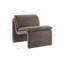 Fauteuil d'appoint rembourré sans accoudoirs Lume Boucle-106273818