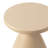 Guruvansh 17" Wide Round Fiberstone Side End Table – Tapered Hourglass Pedestal Accent Table for Patio, Balcony, or Living Room-1201245541