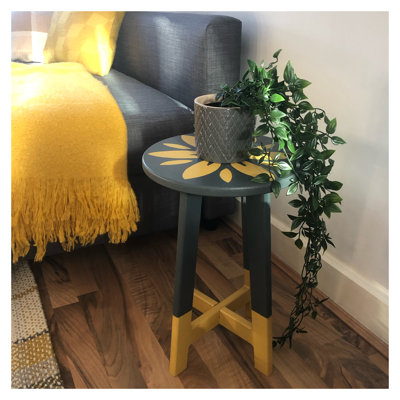 Solid + Manufactured Wood Accent Stool