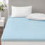 Surmatelas réversible toutes saisons hypoallergénique bleu rafraîchissant-914465441-914465455