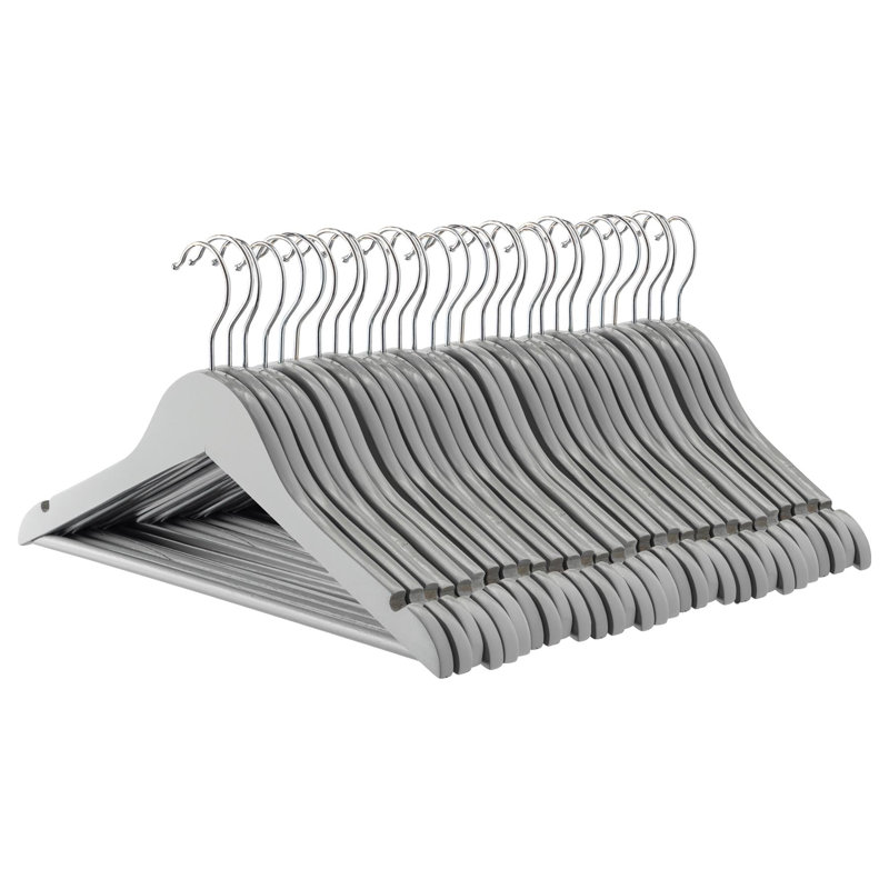 Harbour Housewares - Strong Children's Clothes Hangers, Grey