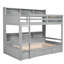 Twin Size Bunk Bed With Drawer And Shelf - Modern Home Essential Living