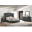 Ensemble de chambre avec grand lit 4 pièces Aahaan - Bleu pacifique-278542761-278542767