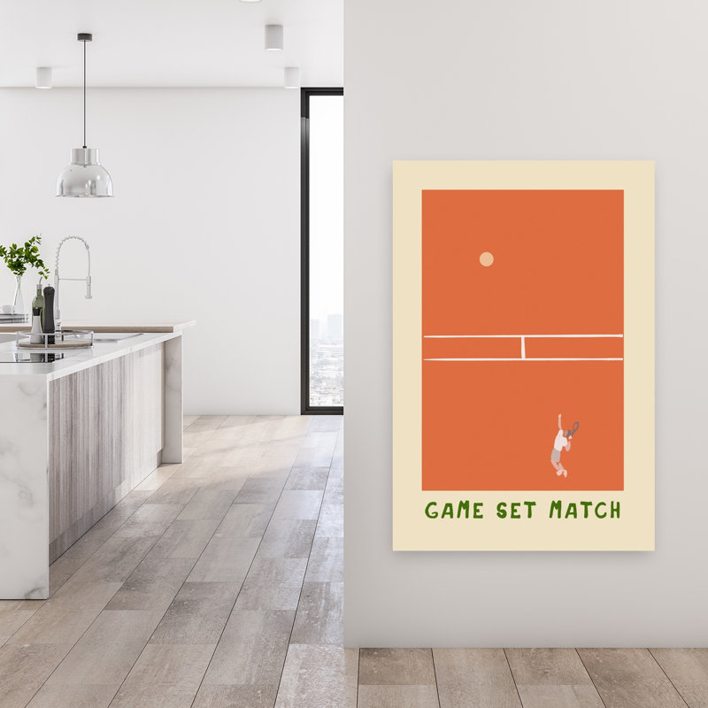 «Gamesetmatchno02», impression d'art mural contemporain, 48" H x 32" W