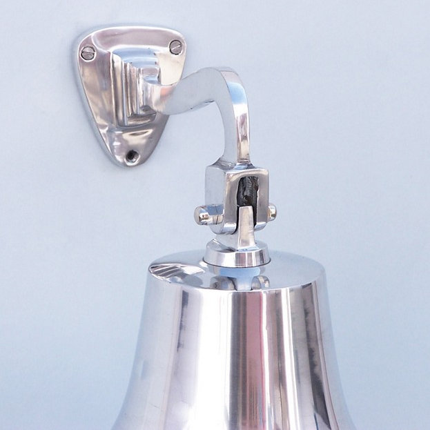 Cloche suspendue chromée 11 po Elginpark, H 8,5 po x l 5,5 po x P 5,5 po, Chrome