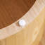 Table d'appoint ronde en pierre frittée de 19,49 po en MDF naturel pour petits espaces de vie et chambres à coucher