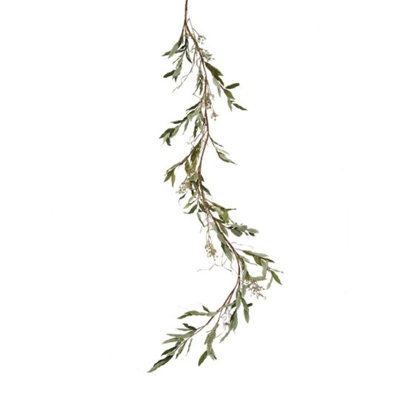 Guirlande 4 'feuilles séchées et feuilles d'olivier