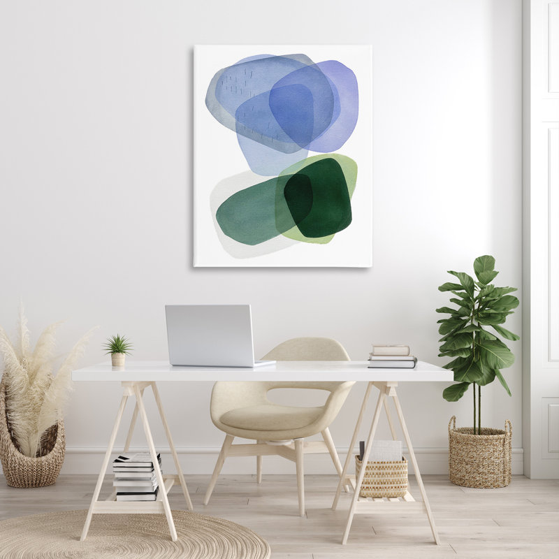«Minimalist Opaque Shapes» par Simone Christen, H 30 po x l 24 po