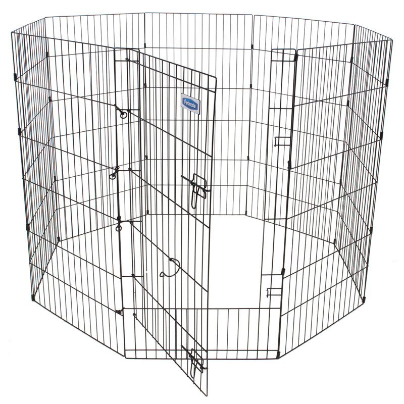 Panel Metal Exercise Pen With Door, X-Large (48" H x 24" W)