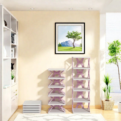 6 Tier Collapsible Shoe Rack