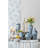 Porcelain Vase - 8"Dia x 17" - Blue/White