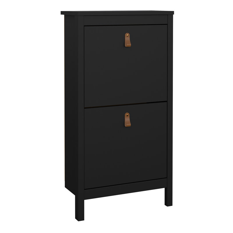 Ruaridh 8 Pair Shoe Storage Cabinet, Black