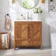 Meuble-lavabo de style champêtre avec lavabo en céramique intégré et quincaillerie à fermeture amortie