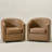 Oscar 29" W Water Resistant Faux Leather Swivel Barrel Chair-1943771487