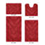 Ensemble de tapis pour salle de bain touffeté à 100% coton 2370 g / m² Hugo avec envers en latex anti-dérapant, certifié OEKO-TEX®, super absorbant et lavable à la machine, rouge-348628247-392018187