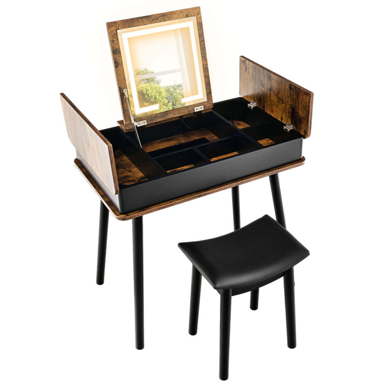Ensemble coiffeuse et tabouret Dorsi