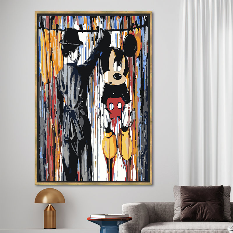 Print on Canvas, 110 cm H x 80 cm W, Framed Print without Mat, Gold