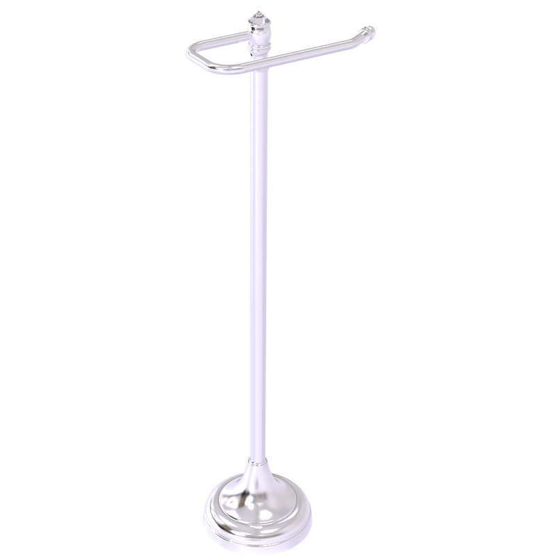 Porte-papier hygiénique sur pied Freyja Crystal, Chrome satiné