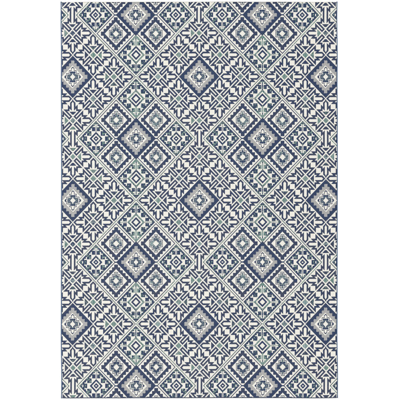 Amot Geometric Indoor / Outdoor Area Rug, Rectangle 120 x 170cm