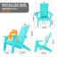 Chaise Adirondack d'extérieur moderne en plastique / résine pour chaises longues-2129857395