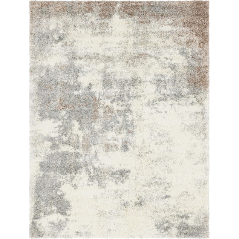 Abstract Indoor Rug, Rectangle 9'10" x 13'
