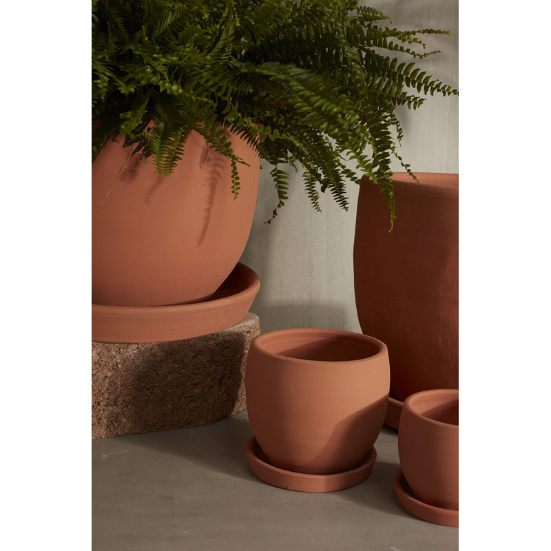 Elisabeth Handmade Ceramic Pot Planter, 6.5" H x 6.25" W x 6.25" D