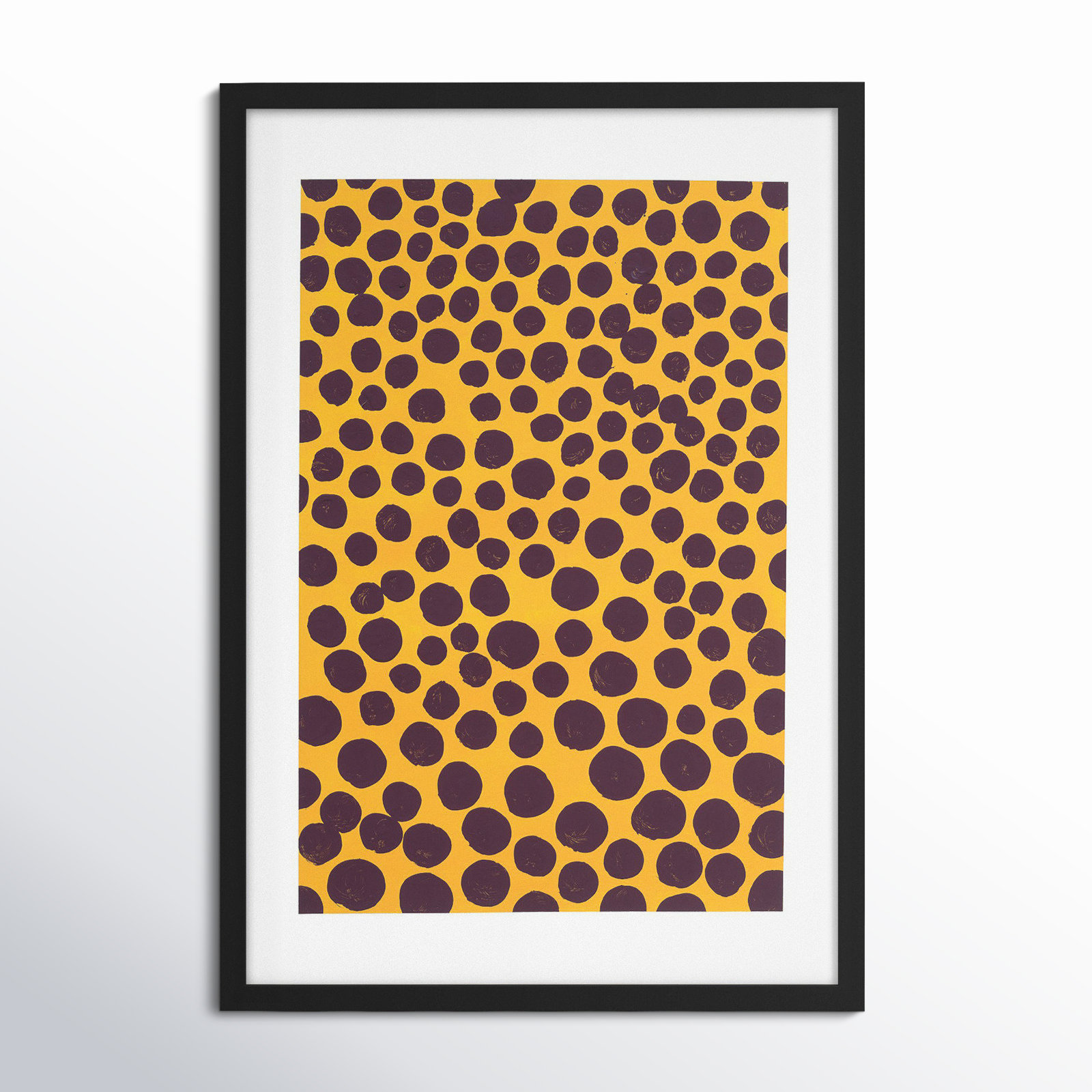 Maroon On Pumpkin by Michela Sorrentino, Black, 30" H x 21" W x 1.25" D