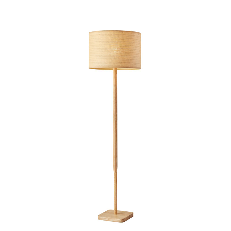 Lampe sur pied 58 po Phipps, Naturel, Naturel / Beige