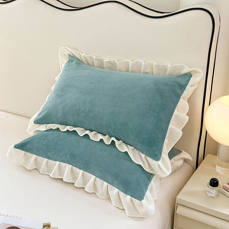 Housse de coussin en velours cristal, Blue