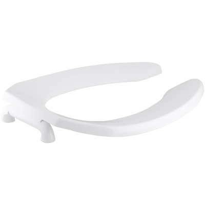 Lustra Elongated Toilet Seat with Anti-Microbial Agent and Self-Sustaining Check Hinge