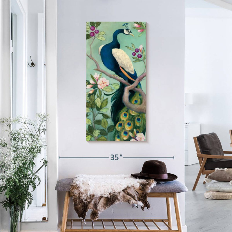 Brampt Pretty Peacock I, 36" H x 18" W