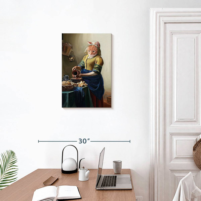 Chat Ketti Vermeer, H 24 po x l 16 po