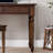 47.24"Brown Retro Rectangle Solid Wood Writing Desk,2-drawer-119810832