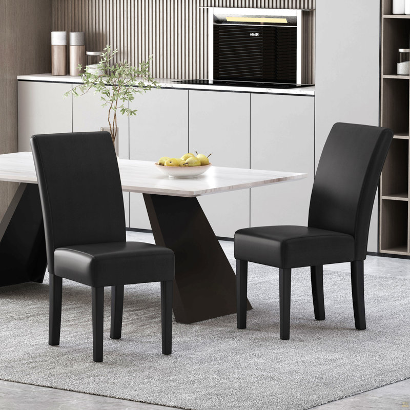 Chaise de salle à manger Mp2 (ensemble de 2), Noir