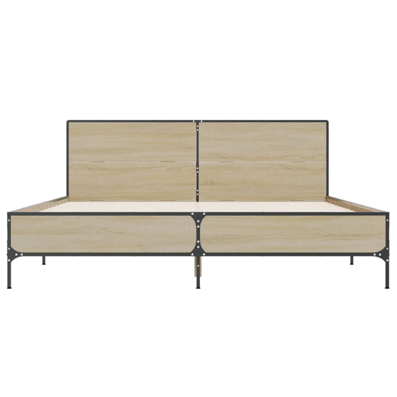 Adamek Bed, Double (4'6), Sonoma Oak