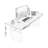 Gray Rectangular Sintered Stone Standing desk-392169415