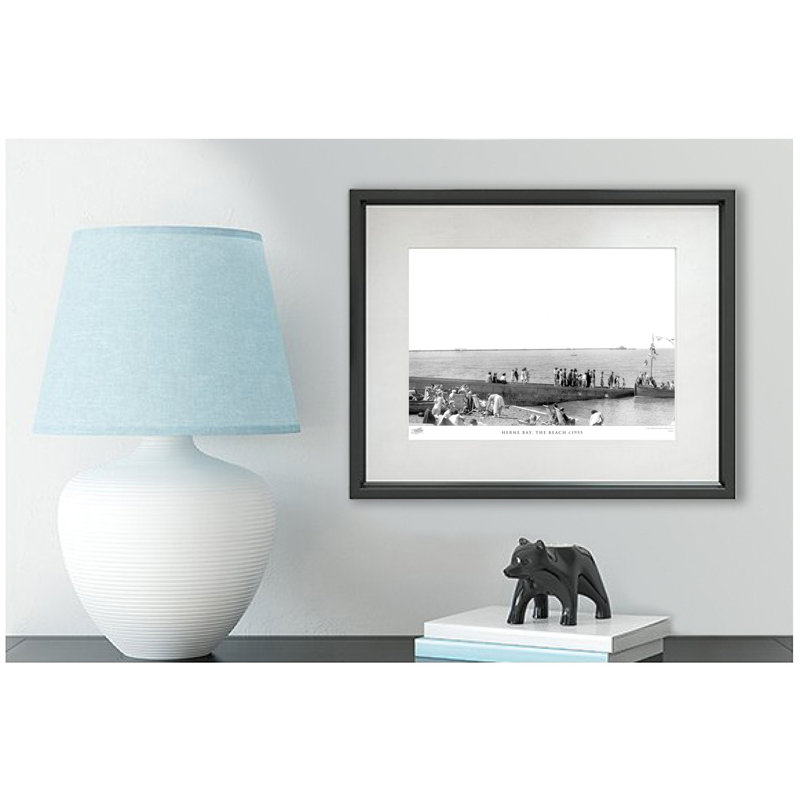Herne Bay, The Beach C1955 by Francis Frith - Single Picture Frame Print, 60cm H x 80cm W x 2.3cm D