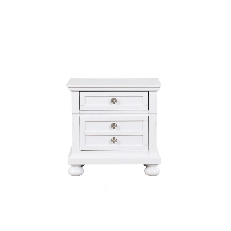 Table de chevet Meade G8905-N, Blanc