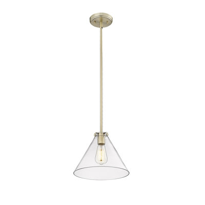 Luminaire suspendu conique à 1 lumière Greaves