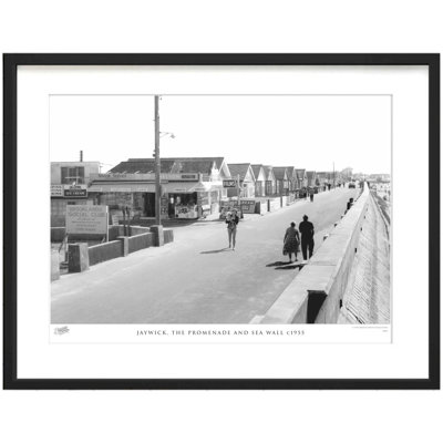 Jaywick, The Promenade And Sea Wall C1955 by Francis Frith - Single Picture Frame Print