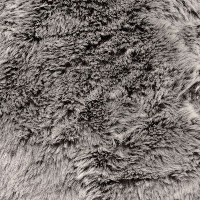 Faux Fur Giant Bean Bag Chair, Arctic Wolf Grey