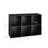 6-Cube Storage Organizer, 13.5in Shelf Opening, Bookcase, Display Shelf, Customizable w/ 3 Removable Back Panels-946160968-946161009
