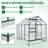 6x8 FT Walk-in Greenhouses for Outdoors, Polycarbonate Greenhouse with PC Panels, Greenhouses for Outdoors for Yard, Garden, Hobby-120704879
