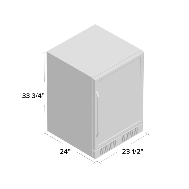 Stainless Steel 177-Can Beverage Fridge with Glass Door
