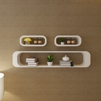 Ingrassia 3 Piece Cube Floating Shelf